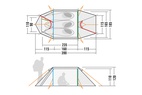 Удобная трехместная палатка с двумя входами Tatonka Arctis 3.235 PU